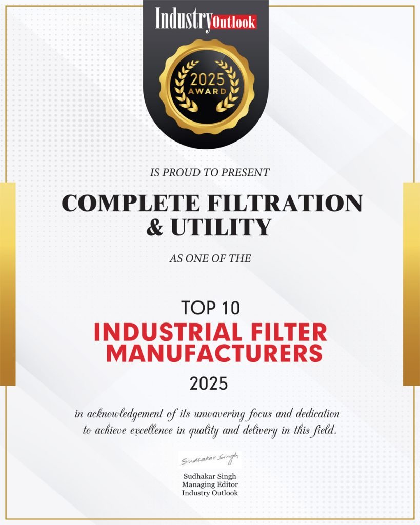 Industrial Filter Manufacturers Certificate