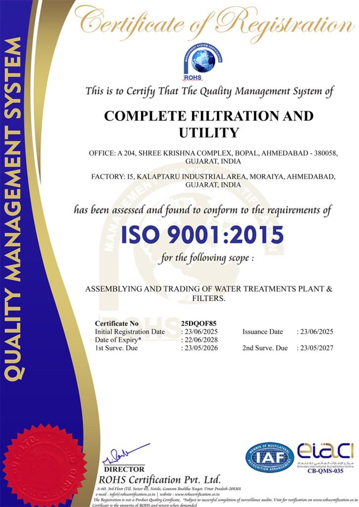 ISO 9001:2015 Certificate